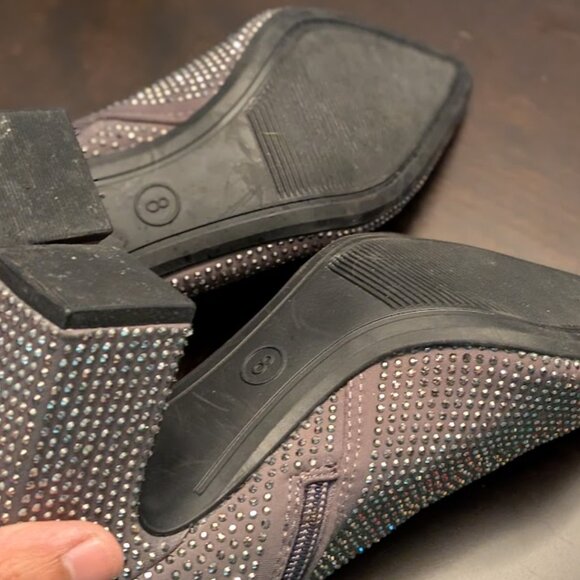 B31 A NEW DAY Cassidy Rhinestone Ankle Boots - Picture 7 of 8